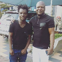 Charles Kojo Ntim with Baba Mahama