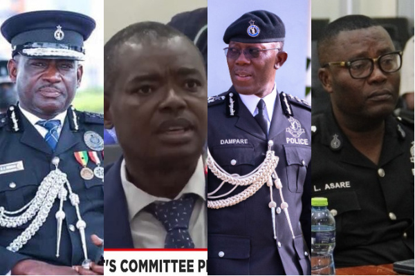 IGP Dampare and these three top police officers have been at the center of a lot of controversy