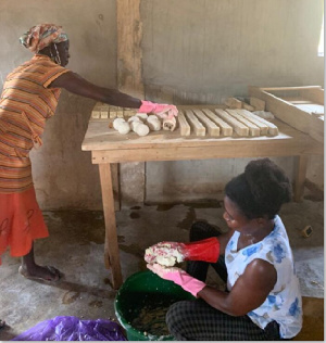 The participants will get hands on training in soap making and snail farming