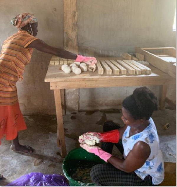 The participants will get hands on training in soap making and snail farming