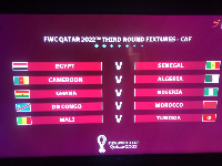 The respective pairing for the playoffs for Qatar 2022