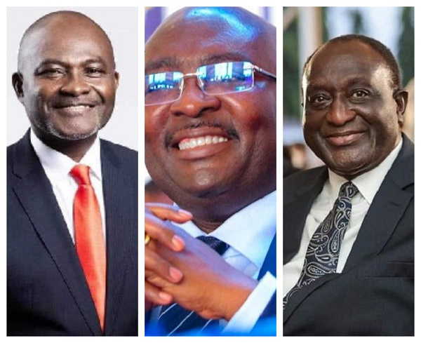 Kennedy Agyapong, Mahamudu Bawumia and Alan Kyerematen