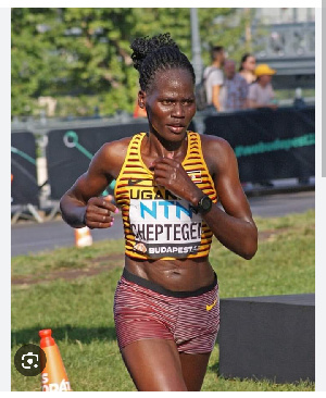 A Ugandan athlete living in Kenya was set ablaze by her boyfriend