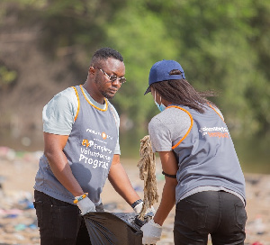 Staff During The Beach Clean Up