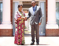 Shirley A. Botchwey and President Hakainde Hichilema