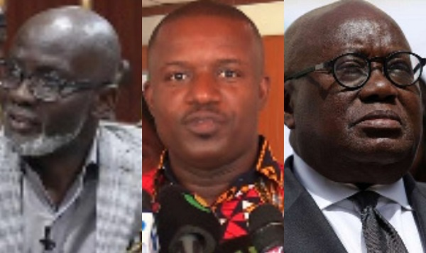 Gabby Otchere-Darko, John Jinapor and Nana Addo Dankwa Akufo-Addo (from left to right)