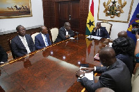 Members of the GBA paid a courtesy call on President Nana Addo Dankwa Akufo-Addo