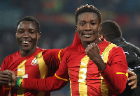 Asamoah Gyan and Kwadwo Asamoah