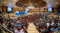 Delegates gather at the Kigali Convention Centre for the 18th National Dialogue