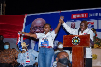 President Akufo-Addo urged the constituents to vote for Lydia Alhassan