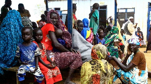 People Gather At Camp For South Sudanese Refugees In Sudan's White Nile State 