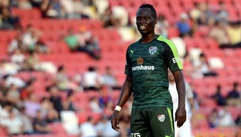 Agyemang Badu in an away game for Bussaspor