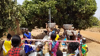 The community lacks an SHS school. Their recent intervention was a water pump