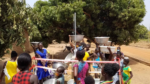 The community lacks an SHS school. Their recent intervention was a water pump