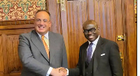 Mr Godfred Yeboah Dame (right) with Mr Ellis