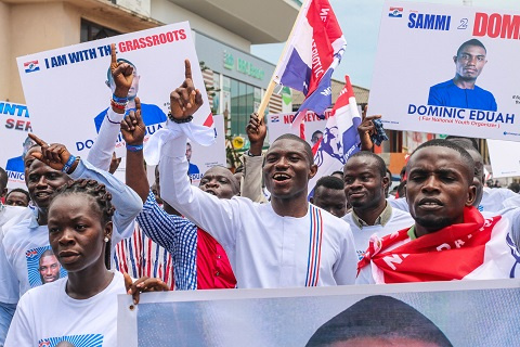 Dominic Eduah filed his nomination form yesterday