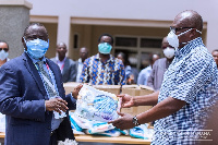 The Former President, John Mahama has been donating PPEs to some health facilities nationwide