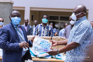 The Former President, John Mahama has been donating PPEs to some health facilities nationwide