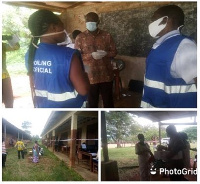 Pictures from Mr Kwabena Panin Nkansah's visit to some of the registraion centers