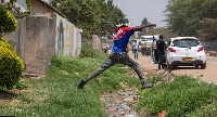 Sewage flowing through the streets like this helps spread diseases like cholera