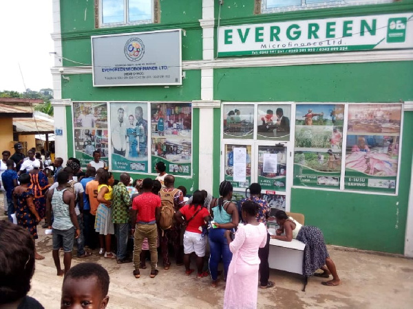 Evergreen microfinance has been declared insolvent by the Governor of the Bank of Ghana