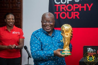 President Nana Addo Dankwa Akufo-Addo with the World Cup