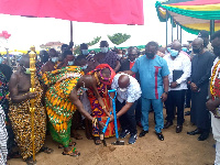 Sod cutting for the construction