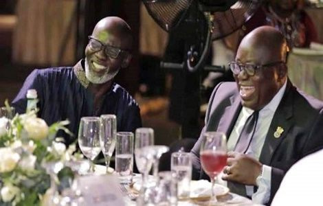 Gabby Asare Otchere-Darko and President Akufo-Addo at a public function