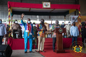 President Nana Addo Dankwa Akufo-Addo at the commissioning