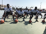 Participants at the Pops Mensah-Bonsu Basketball Camp