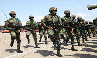 File photo: Ghana Military in parade