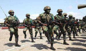 File photo: Ghana Military in parade