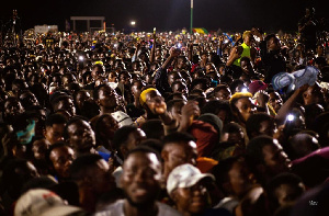 A section of the crowd