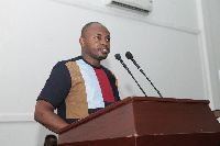 Alhaji Yussif Baba Suleman  delivering his address