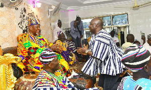 Buipewura Abdulai Jinapor II and Dr. Mahamudu Bawumia