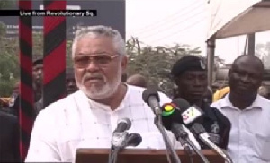 Former President Jerry John Rawlings