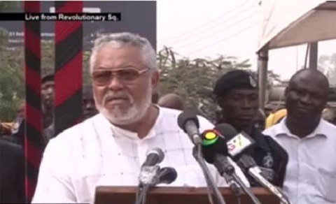 Former President Jerry John Rawlings