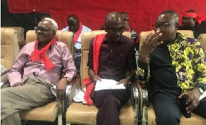 Members of the NDC go red in solidarity with Ofosu Ampofo