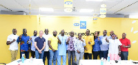 A group picture of some MTN Executives and Executive Team from Cote D'Ivoire