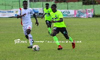 Issah Ibrahim scored a hat-trick against Vatens Sport