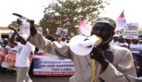 Gambians protest over arrest of broadcast journalists Pa Modou Bojang and Gibbi Jallow