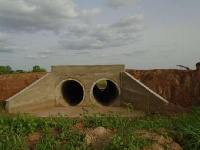 A dam under construction in the municipality