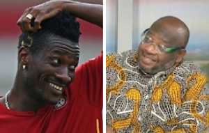 Asamoah Gyan and Dr. Randy Abbey