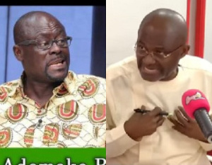 Yaw Adomako Baafi (left), Ken Agyapong (right)