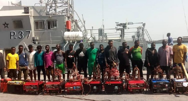 Some fishermen arrested for engaging in illegal fishing