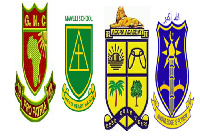 Crests of Ghana National, Mawuli, Accra Aca, and Amass