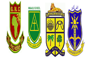 Crests of Ghana National, Mawuli, Accra Aca, and Amass