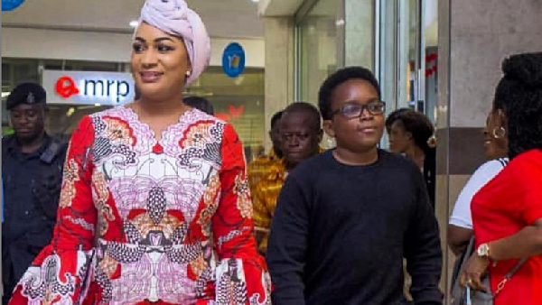 Samira Bawumia and her son