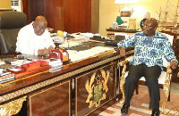 President Akufo-Addo (l) and Vice President Alhaji Mahamudu Bawumia (r)