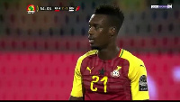 John Boye was given a red card for time wasting